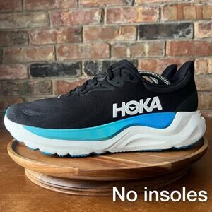 Hoka One One Arahi 8 Cushioned Black Blue Road Running Shoes Sneakers Men’s 12.5
